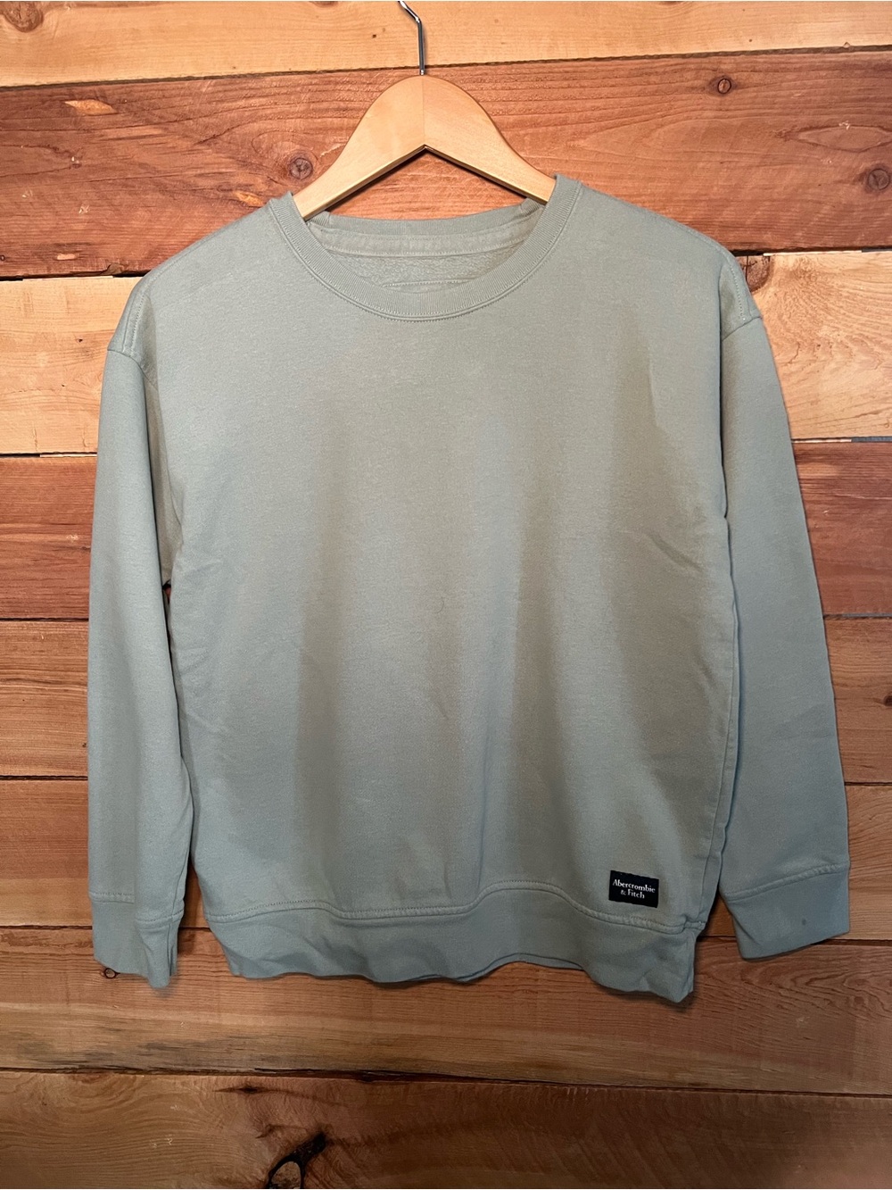 abercrombie kids Sage Green Crewneck Sweater